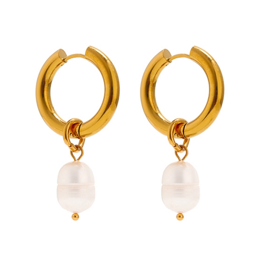 Exquisite Dangle Pearl Earrings - Picture 7 of 7